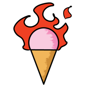 Ice Cream Blaze - Unisex T-Shirt