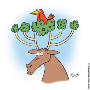 Antlers Bird Nest - Unisex T-Shirt