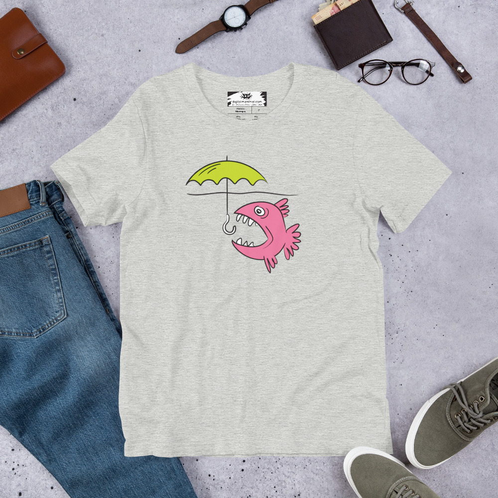 Fish Umbrella Unisex t-shirt - Image 9