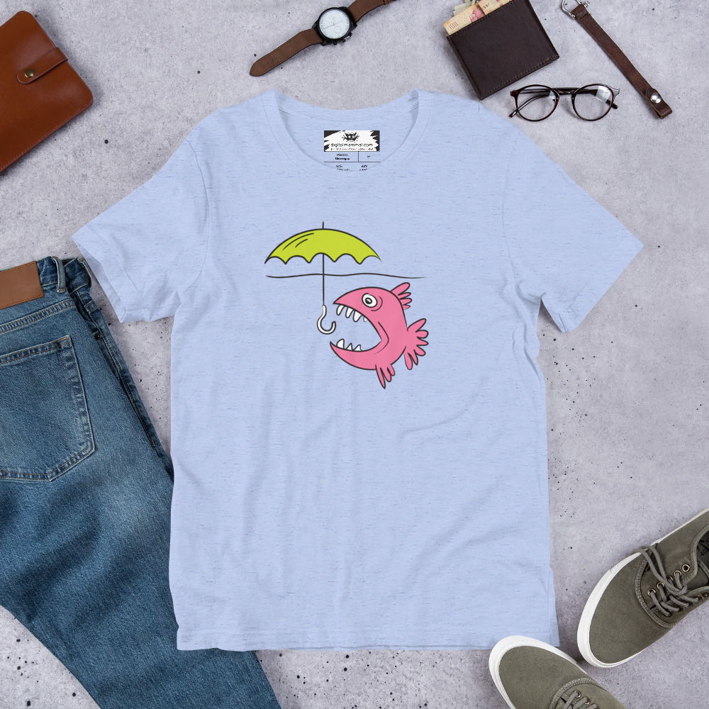 Fish Umbrella Unisex t-shirt - Image 6