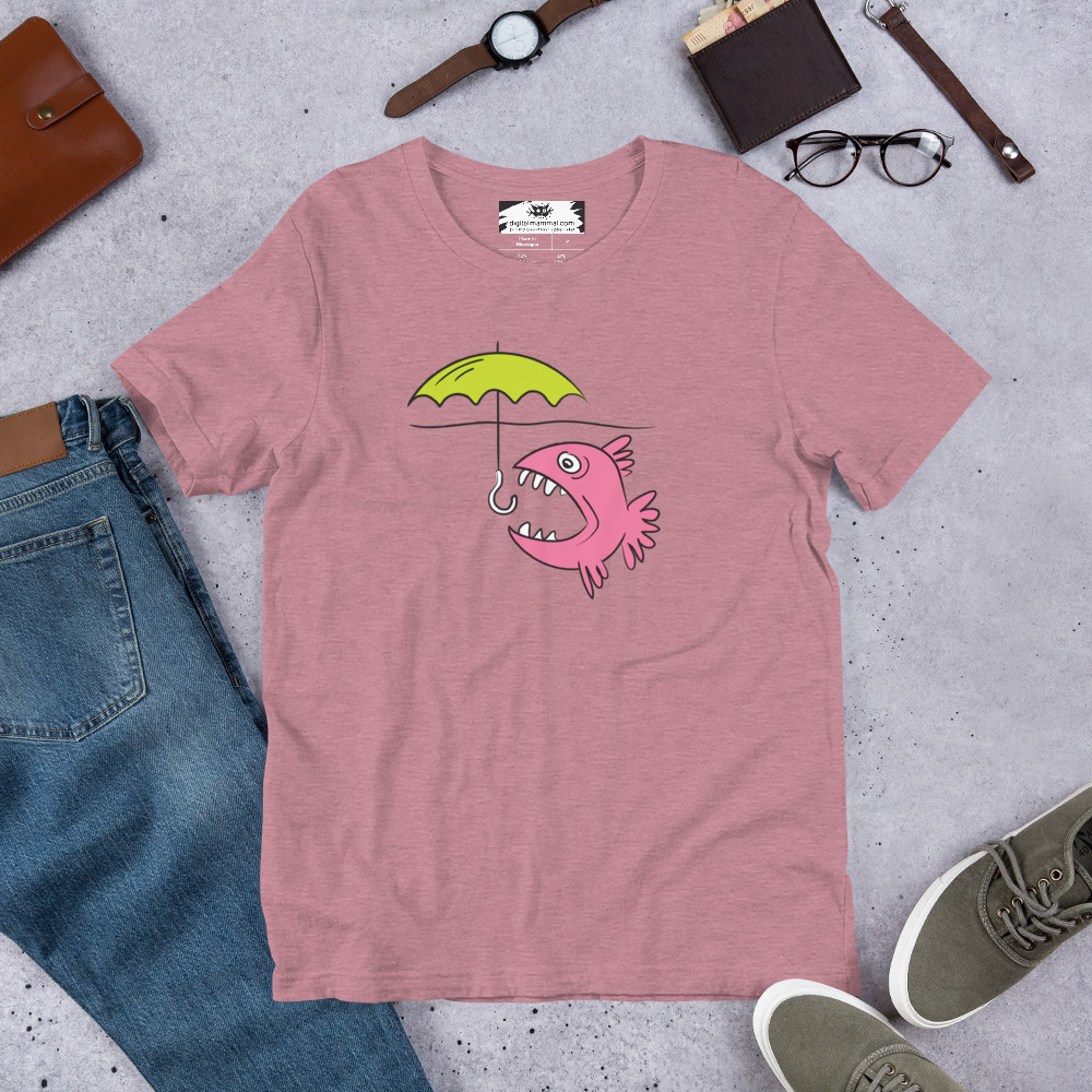Fish Umbrella Unisex t-shirt - Image 3