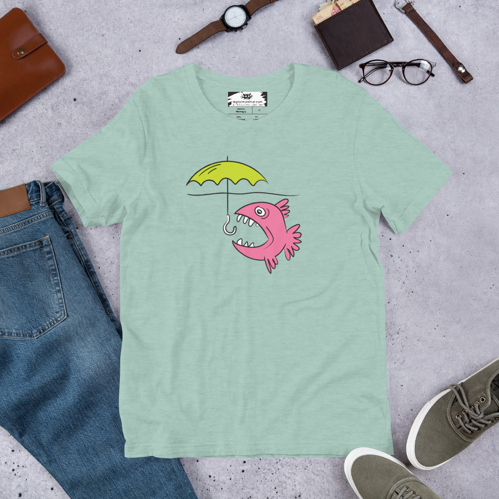 Fish Umbrella Unisex t-shirt - Image 5