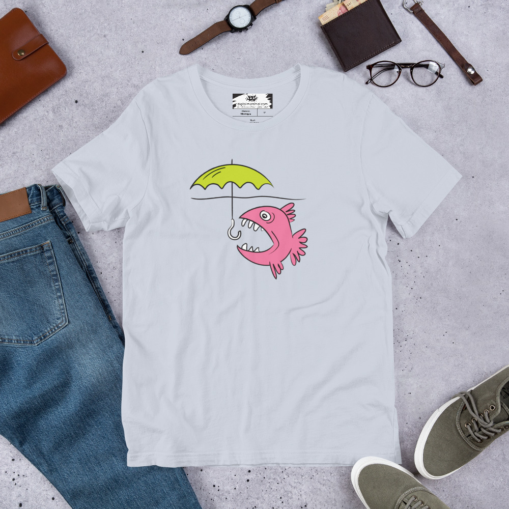 Fish Umbrella Unisex t-shirt - Image 10