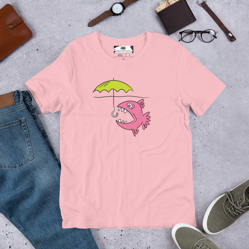 Fish Umbrella Unisex t-shirt - Image 8