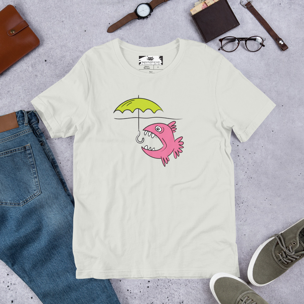 Fish Umbrella Unisex t-shirt - Image 12