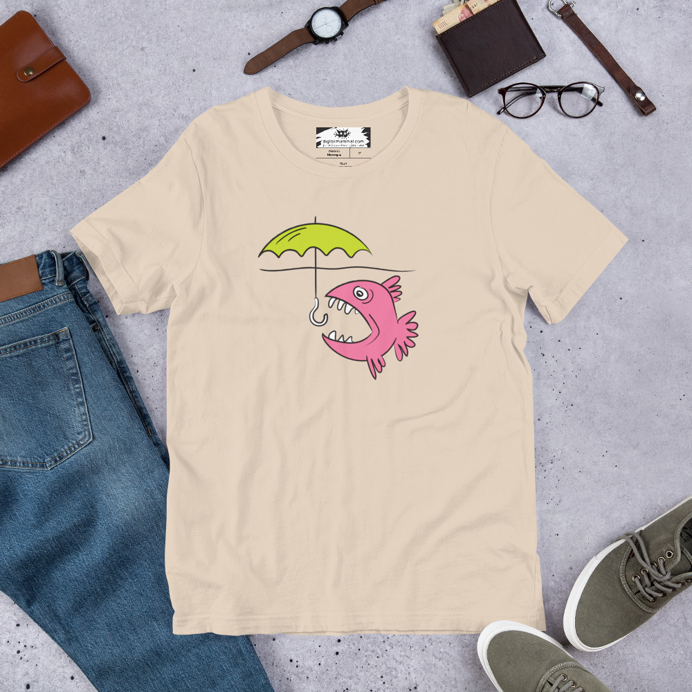 Fish Umbrella Unisex t-shirt - Image 11
