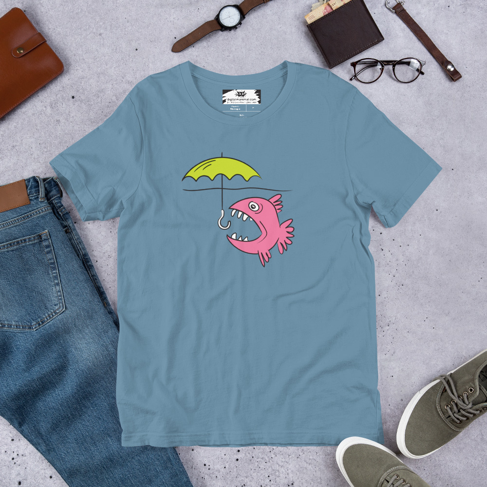 Fish Umbrella Unisex t-shirt - Image 2