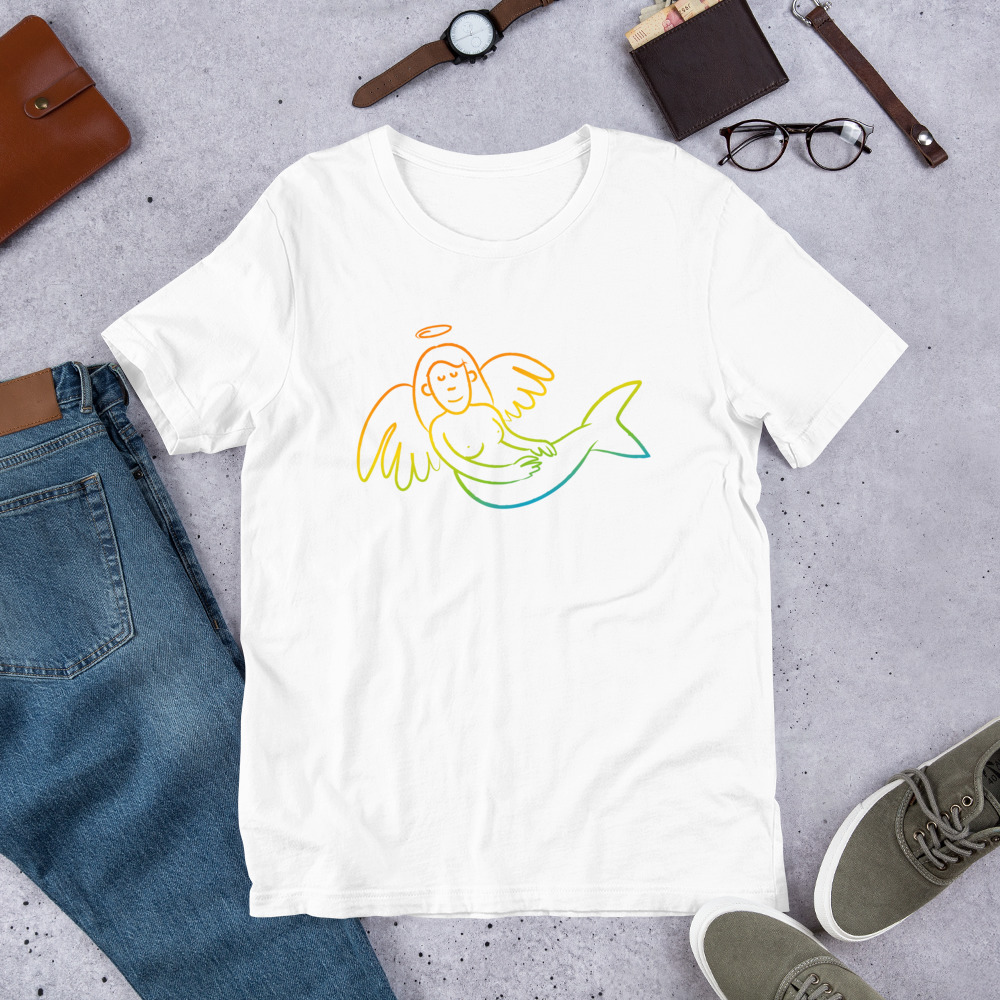 Mermaid Angel v2 unisex t-shirt